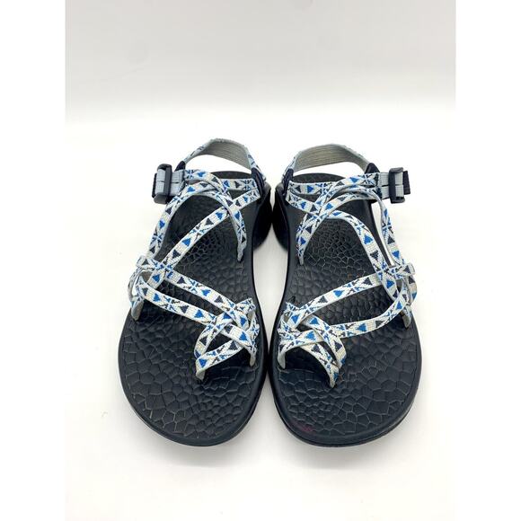 Chaco Classic Strappy Sport Sandal Aztec Design Blue Women's Size 6M - Picture 2 of 10